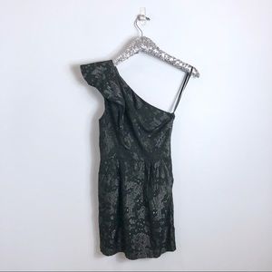 BCBG Generation Black One Shoulder Mini Dress 2
